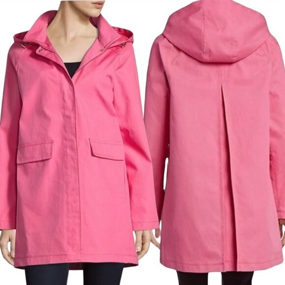 Kate Spade Pink Women's Raincoat Jacket XS Bow - Picture 2 of 14